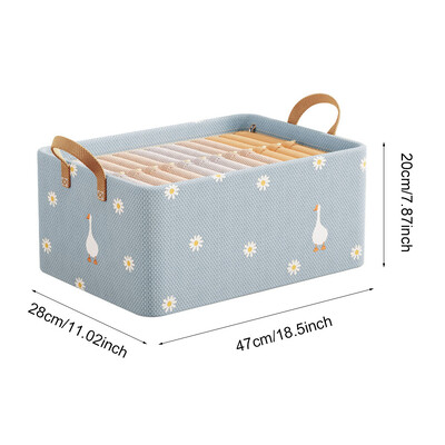 Organizator za pohranu odjeće Svestrani ormari Spremnik za odjeću s ručkom i čeličnim okvirom, zadebljani, sklopivi za kućnu garderobu