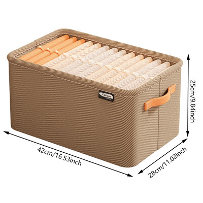 Organizator za pohranu odjeće Svestrani ormari Spremnik za odjeću s ručkom i čeličnim okvirom, zadebljani, sklopivi za kućnu garderobu