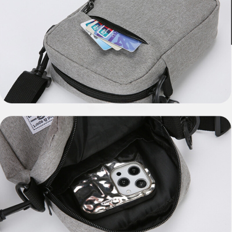 Mini geantă crossbody pentru bărbați Geantă mică de umăr pentru bărbați Rucsac mic diagonală pentru bărbați Geantă pentru telefon ușor Messenger Bag pentru piept Fanny