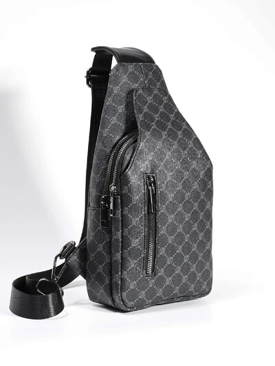 Vintage torba za prsa od umjetne kože za muškarce, muška putna torbica preko ramena s više džepova, ruksak s patentnim zatvaračem