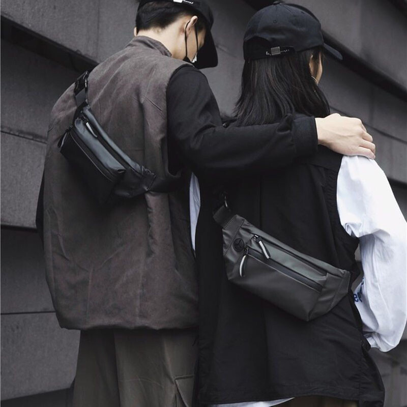 Oxforf táska férfi derék mellkasi táskák vékony kültéri sportok pauch férfi kis futás fanny csomag Crossbody mellkas pénz öv táskák bolasa