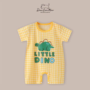 2023 Baby Toddler Romper Summer Νέο Κορεάτικο στυλ Βρεφικό Boy Slim κοντομάνικο Βρεφικό κοριτσάκι One Piece Romper