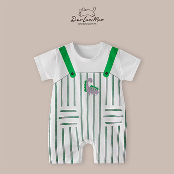 2023 Baby Toddler Romper Summer Νέο Κορεάτικο στυλ Βρεφικό Boy Slim κοντομάνικο Βρεφικό κοριτσάκι One Piece Romper