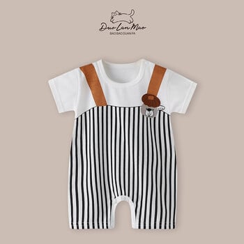 2023 Baby Toddler Romper Summer Νέο Κορεάτικο στυλ Βρεφικό Boy Slim κοντομάνικο Βρεφικό κοριτσάκι One Piece Romper