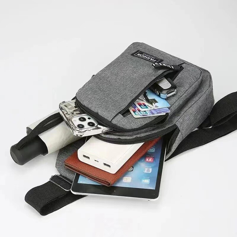 Geantă de piept pentru bărbați, cu un singur umăr, mini genți simple cu sling, genți de mesenger pentru sport în aer liber, geantă de umăr mică de zi cu zi pentru bărbați