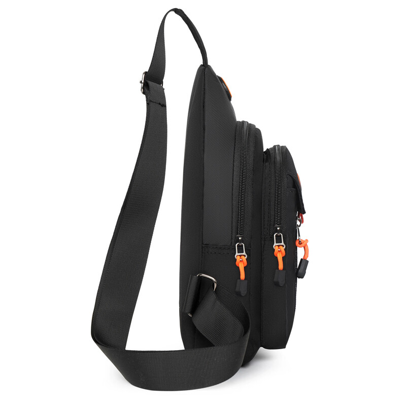 Geantă pentru piept pentru bărbați, cu buzunare multiple, rezistentă la apă