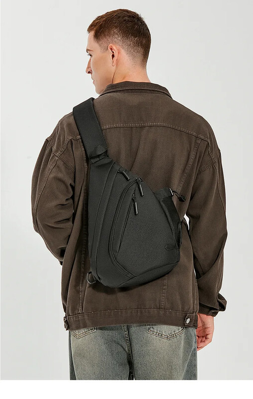 Jauna vīriešu ūdensnecaurlaidīga krūšu soma, soma jauniešiem, daudzfunkcionāla liela ietilpības sporta un atpūtas ceļojumu soma