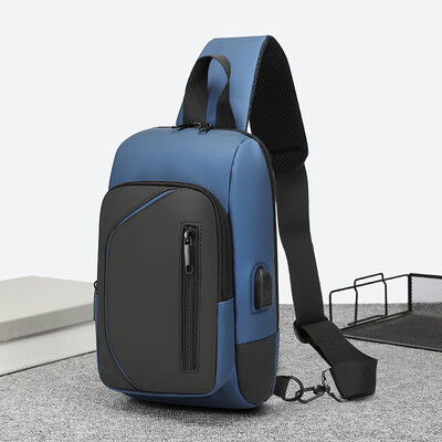 2024 Nova marka torba za prsa za muškarce Torba preko ramena Vodootporna USB torba za rame Protuprovalna putna torba za vanjske prsa