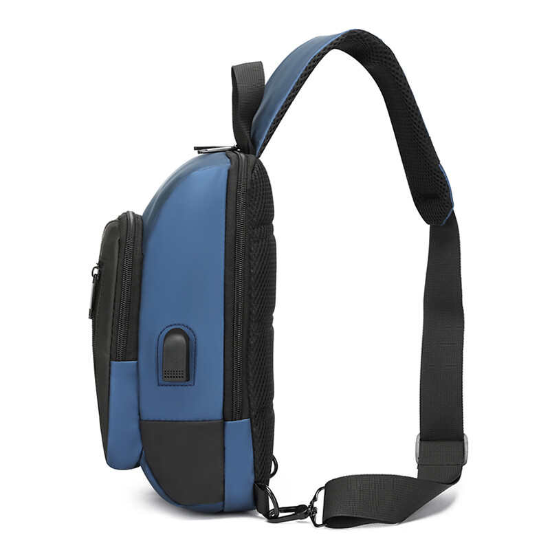 2024 Nova marka torba za prsa za muškarce Torba preko ramena Vodootporna USB torba za rame Protuprovalna putna torba za vanjske prsa