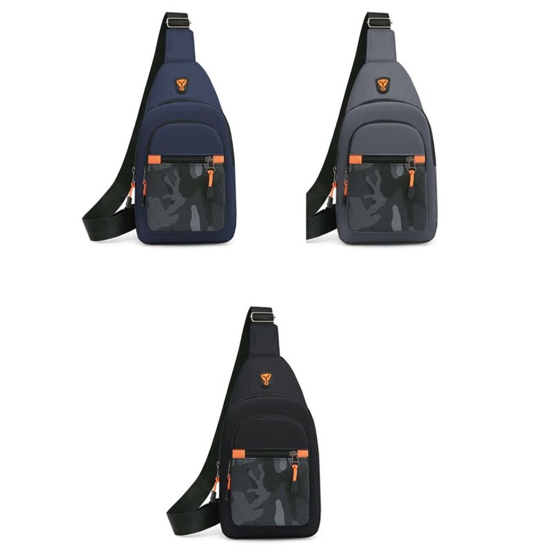 Sporta vīriešu plecu soma, āra soma, kas paredzēta Oksfordas auduma vīriešu krūšu soma Lielas ietilpības krūšu soma Ikdienas slinga soma