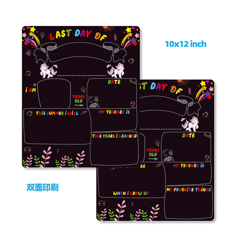 Vaikų baigimo nuotraukos pakabinamas ženklas kūrybinis spausdinimas mokyklos rašymo skelbimų lentos mokinių atidarymo lenta