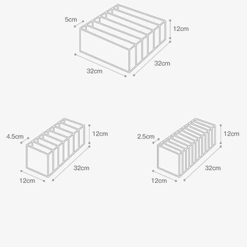 Οργάνωση ντουλάπας Οργάνωση εσωρούχων για ντουλάπα Οργάνωση ρούχων Ντουλάπια συρτάρι Organizers σουτιέν Κάλτσες οργάνωση αποθήκευσης Κουτί
