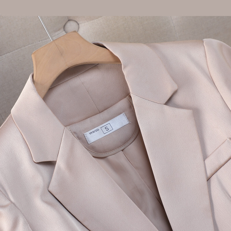 NAVIU purpursarkani uzvalki sievietēm jauns pavasara rudens temperamenta modes plāns ar garām piedurknēm žakete un bikses biroja dāmu darba apģērbs melns