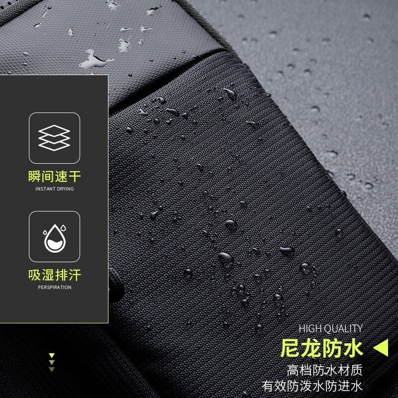 Ležerna muška torba za prsa na rame Najlonska vodootporna torba za remenje za sport na otvorenom, trčanje, biciklizam Torba za pojas velikog kapaciteta Torba za putni telefon