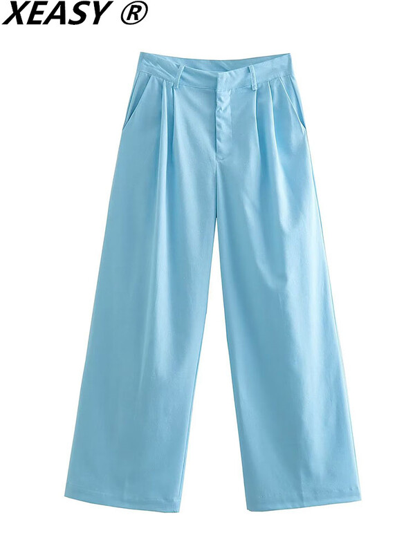 XEASY Vest Blazer Set Femei 2 Piese Femeie Costum Blazer și Pantaloni Femei Costume Office Set Pantaloni Femei