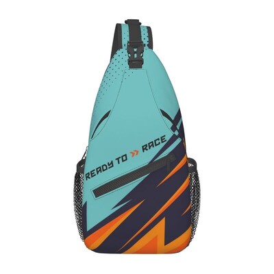 Racing Sport Motocicletă gata de cursă Sling Crossbody Rucsac Bărbați Genți de piept de umăr pentru călătorii
