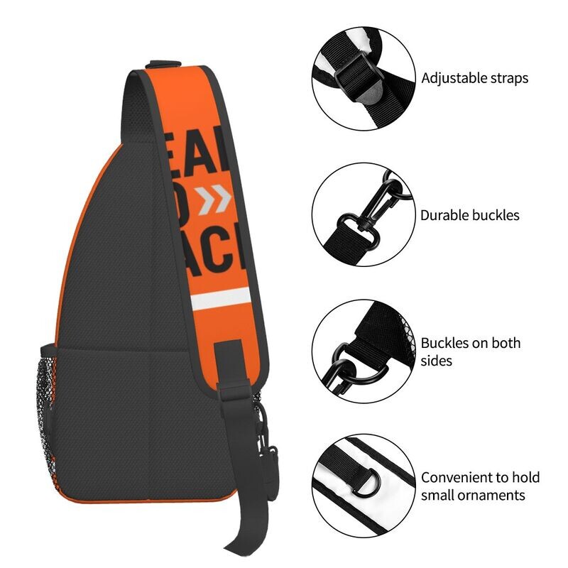 Racing Sport Motocicletă gata de cursă Sling Crossbody Rucsac Bărbați Genți de piept de umăr pentru călătorii