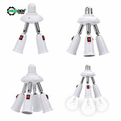 E27 4 3 in 1/2 in 1/ 4/in1 LED spuldzes pārveidotāja ligzdas adaptera lampas turētāja pamatnes pārveidotājs mājas apgaismojuma piederumiem