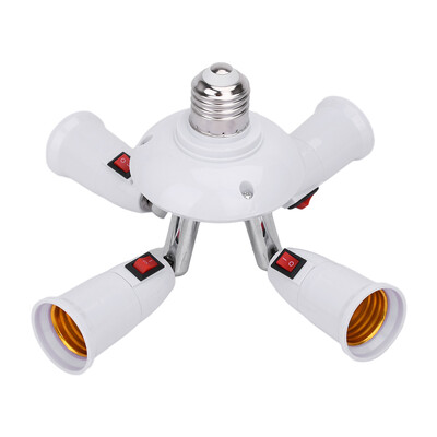 E27 4 3 in 1/2 in 1/ 4/in1 LED spuldzes pārveidotāja ligzdas adaptera lampas turētāja pamatnes pārveidotājs mājas apgaismojuma piederumiem