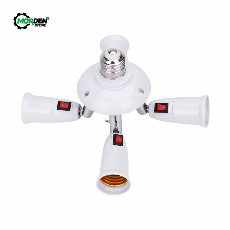 E27 4 3 in 1/2 in 1/ 4/in1 LED spuldzes pārveidotāja ligzdas adaptera lampas turētāja pamatnes pārveidotājs mājas apgaismojuma piederumiem