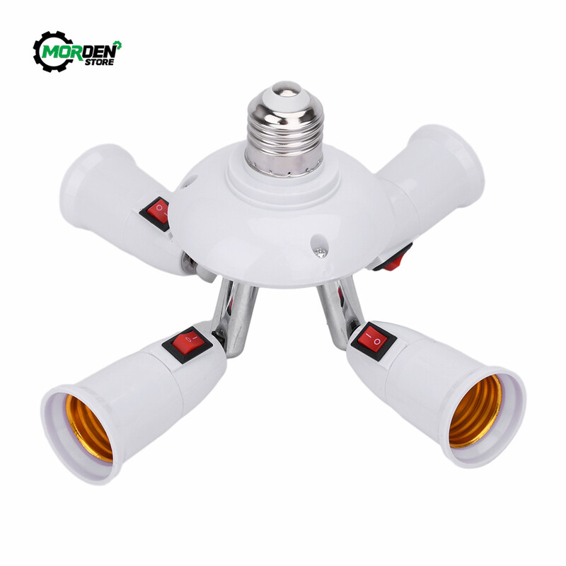 E27 4 3 in 1/2 in 1/ 4/in1 LED spuldzes pārveidotāja ligzdas adaptera lampas turētāja pamatnes pārveidotājs mājas apgaismojuma piederumiem