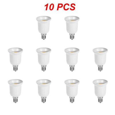 1~10PCS Μετατροπέας E14 TO E27 Πρίζα μετατροπής προσαρμογέα πυρίμαχη υποδοχή λαμπτήρων Υλικό υψηλής ποιότητας πυρίμαχη υποδοχή