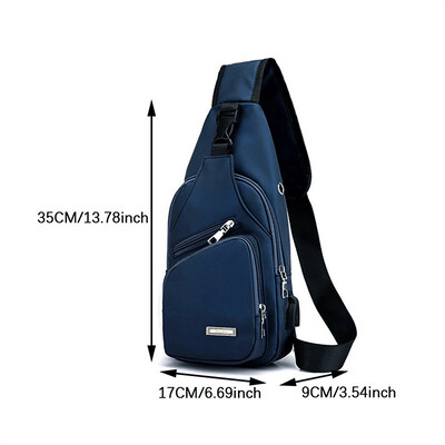 2024 Νέες ανδρικές τσάντες Tide Τσάντες μόδας Τσάντες ώμου Εξωτερική επιχείρηση Τσάντα χιαστί Φοιτητικά αγόρια Τσάντα στήθους μεγάλης χωρητικότητας