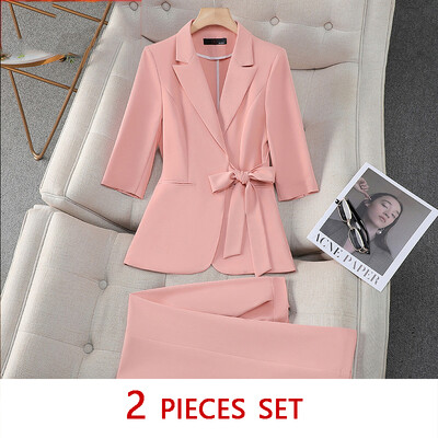 Elegantna uredska ženska odijela u francuskom stilu Svečana odjeća Nova moda 2024. Vintage sakoi s gumbima Ležerna ulična odijela s hlačama