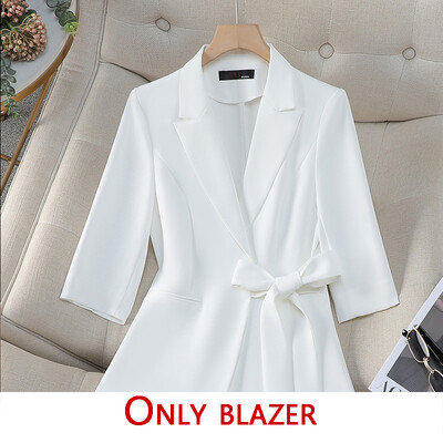 Elegantna uredska ženska odijela u francuskom stilu Svečana odjeća Nova moda 2024. Vintage sakoi s gumbima Ležerna ulična odijela s hlačama