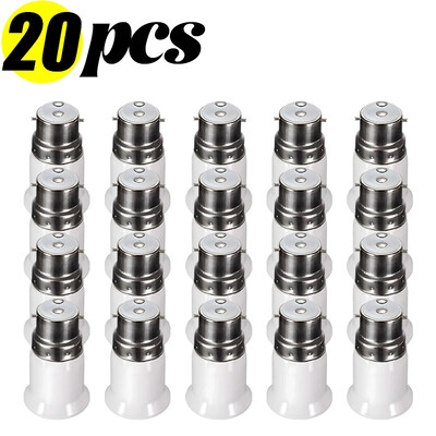 1/20 vnt E22 į E27 lempos lemputės lizdo pagrindo laikikliai keitiklis ugniai atsparus LED lempučių laikiklis šviesos konvertavimo adapterio apšvietimo dalys