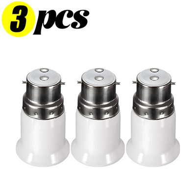1/20 vnt E22 į E27 lempos lemputės lizdo pagrindo laikikliai keitiklis ugniai atsparus LED lempučių laikiklis šviesos konvertavimo adapterio apšvietimo dalys