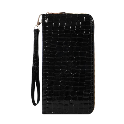 Κλασικό πορτοφόλι, τσαντάκι συμπλέκτη μεγάλης χωρητικότητας με φερμουάρ, θήκη για κάρτες με 8 υποδοχές και πολλές θήκες, κομψός συμπλέκτης χειρός