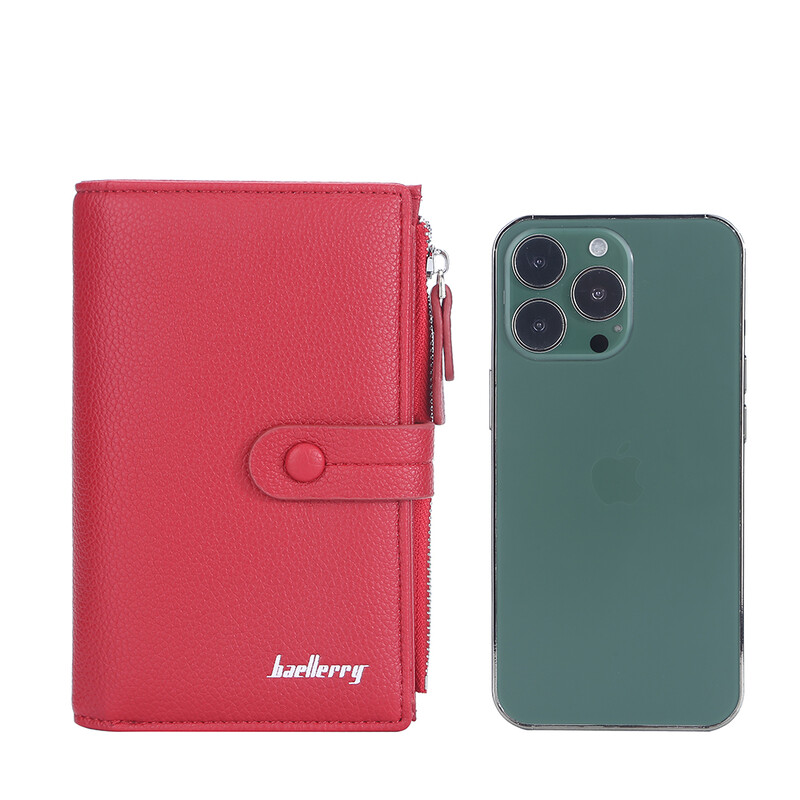 Augstākās kvalitātes balti somiņas maki sievietēm PU ādas maks 16 slotu karšu turētāji Sarkani naudas somas Baellerry jauns rāvējslēdzēja monētu maciņš