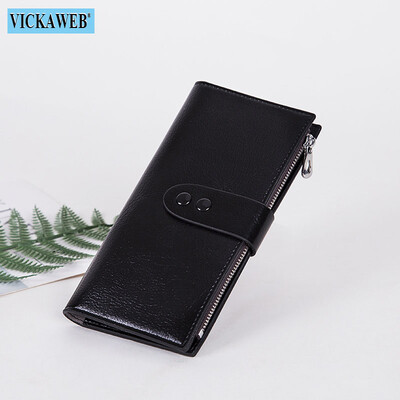 VICKAWEB hosszú női pénztárca női tömör pénztárca Női divatos cipzáras nagy női pénztárcák és pénztárcák nagy rózsaszín női piros pénzes táska