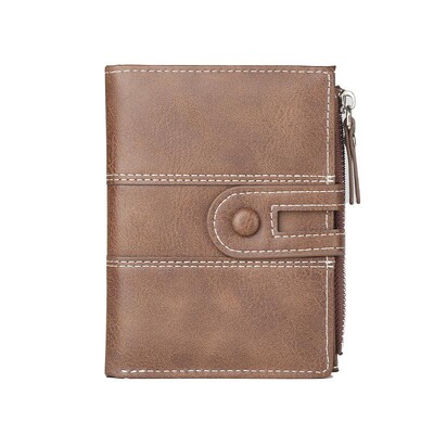 Muški novčanik za novčiće, modni RFID blokirajući čovjek, novčanik od PU materijala, patentni zatvarač, držač posjetnice, ID, torbica za novac, novčanik, muški