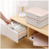 Πλαστικό κουτί αποθήκευσης εσωρούχων με Mark 1/10/15 Grids Closet Organizer με κάλυμμα για εσώρουχα Socks Organizer σουτιέν