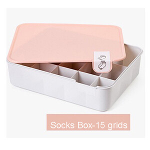 Πλαστικό κουτί αποθήκευσης εσωρούχων με Mark 1/10/15 Grids Closet Organizer με κάλυμμα για εσώρουχα Socks Organizer σουτιέν