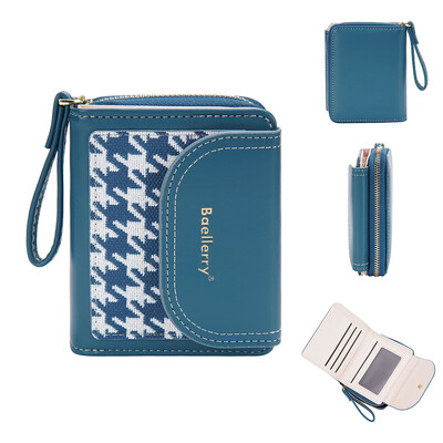 Ženski mali novčanik Ženski slatki novčanik Crveni kožni držač kartica, kratka torbica s patentnim zatvaračem Ženske torbice i novčanici visoke kvalitete