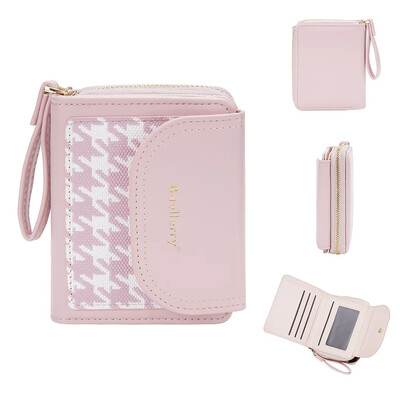 Ženski mali novčanik Ženski slatki novčanik Crveni kožni držač kartica, kratka torbica s patentnim zatvaračem Ženske torbice i novčanici visoke kvalitete