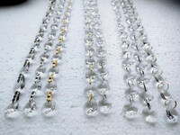 1 metar kristalne osmerokutne perle vijenac za zavjese za dijelove rasvjete Prizma privjesak hvatač sunca DIY kućni ukras za vjenčanje vrta