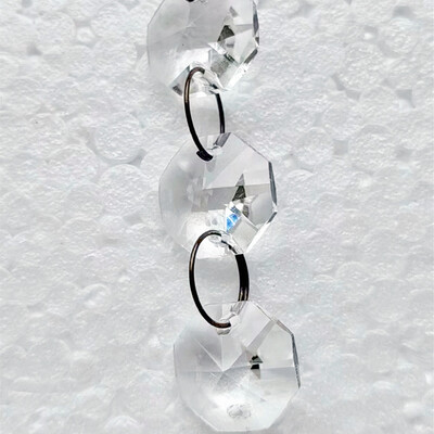 1 metar kristalne osmerokutne perle vijenac za zavjese za dijelove rasvjete Prizma privjesak hvatač sunca DIY kućni ukras za vjenčanje vrta