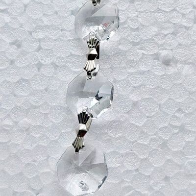 1 metar kristalne osmerokutne perle vijenac za zavjese za dijelove rasvjete Prizma privjesak hvatač sunca DIY kućni ukras za vjenčanje vrta