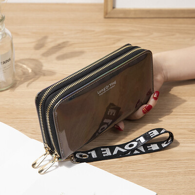 Kuum sooduspakkumine Naiste rahakott PU nahast siduriga brändi mündikott Naiste rahakoti kaardihoidja pikk daami sidur Carteira Feminina