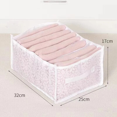 Skapja organizētājs apakšveļai zeķes Mājas skapja sadalītājs Uzglabāšanas kaste Glabāšanas organizators drēbēm Salokāms atvilktņu organizators