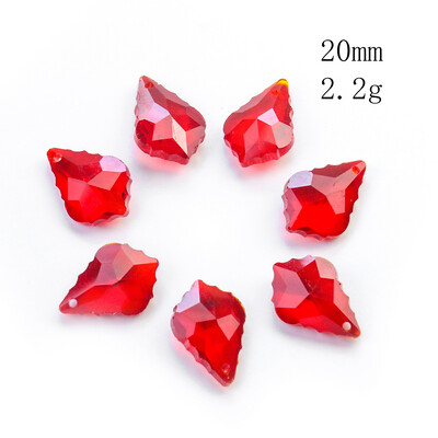 20 vnt Charms krištolo pakabukas klevo lapų stiklo karoliukų sietyno prizmės dalys kabantys saulės gaudyklė „pasidaryk pats“ papuošalų kūrimas karolių auskarai