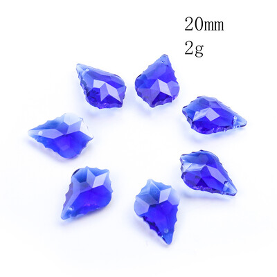 20 vnt Charms krištolo pakabukas klevo lapų stiklo karoliukų sietyno prizmės dalys kabantys saulės gaudyklė „pasidaryk pats“ papuošalų kūrimas karolių auskarai