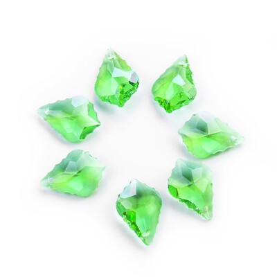 20 vnt Charms krištolo pakabukas klevo lapų stiklo karoliukų sietyno prizmės dalys kabantys saulės gaudyklė „pasidaryk pats“ papuošalų kūrimas karolių auskarai