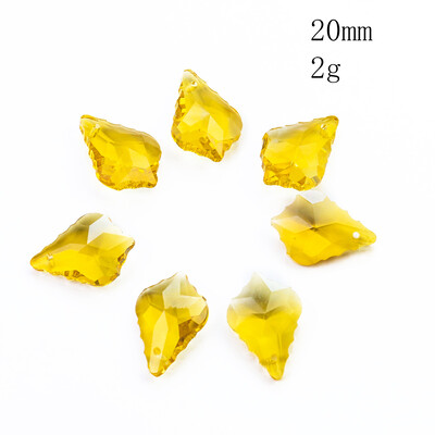 20 vnt Charms krištolo pakabukas klevo lapų stiklo karoliukų sietyno prizmės dalys kabantys saulės gaudyklė „pasidaryk pats“ papuošalų kūrimas karolių auskarai