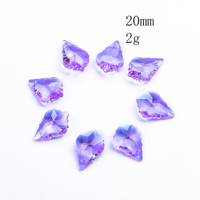 20 vnt Charms krištolo pakabukas klevo lapų stiklo karoliukų sietyno prizmės dalys kabantys saulės gaudyklė „pasidaryk pats“ papuošalų kūrimas karolių auskarai