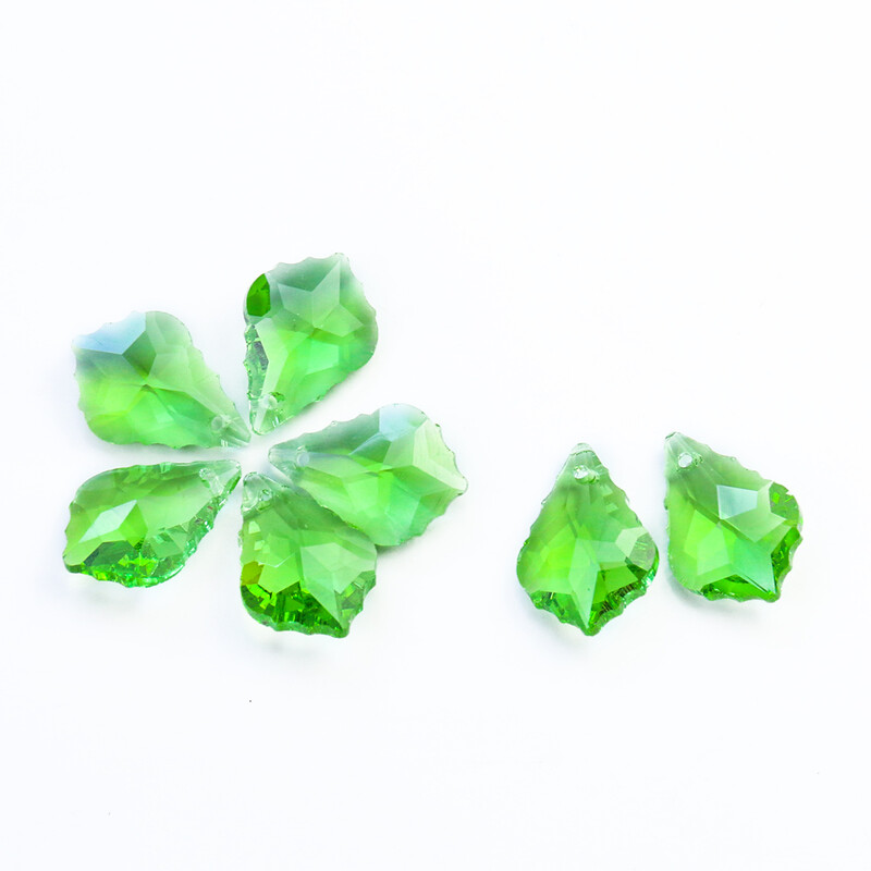 20 vnt Charms krištolo pakabukas klevo lapų stiklo karoliukų sietyno prizmės dalys kabantys saulės gaudyklė „pasidaryk pats“ papuošalų kūrimas karolių auskarai